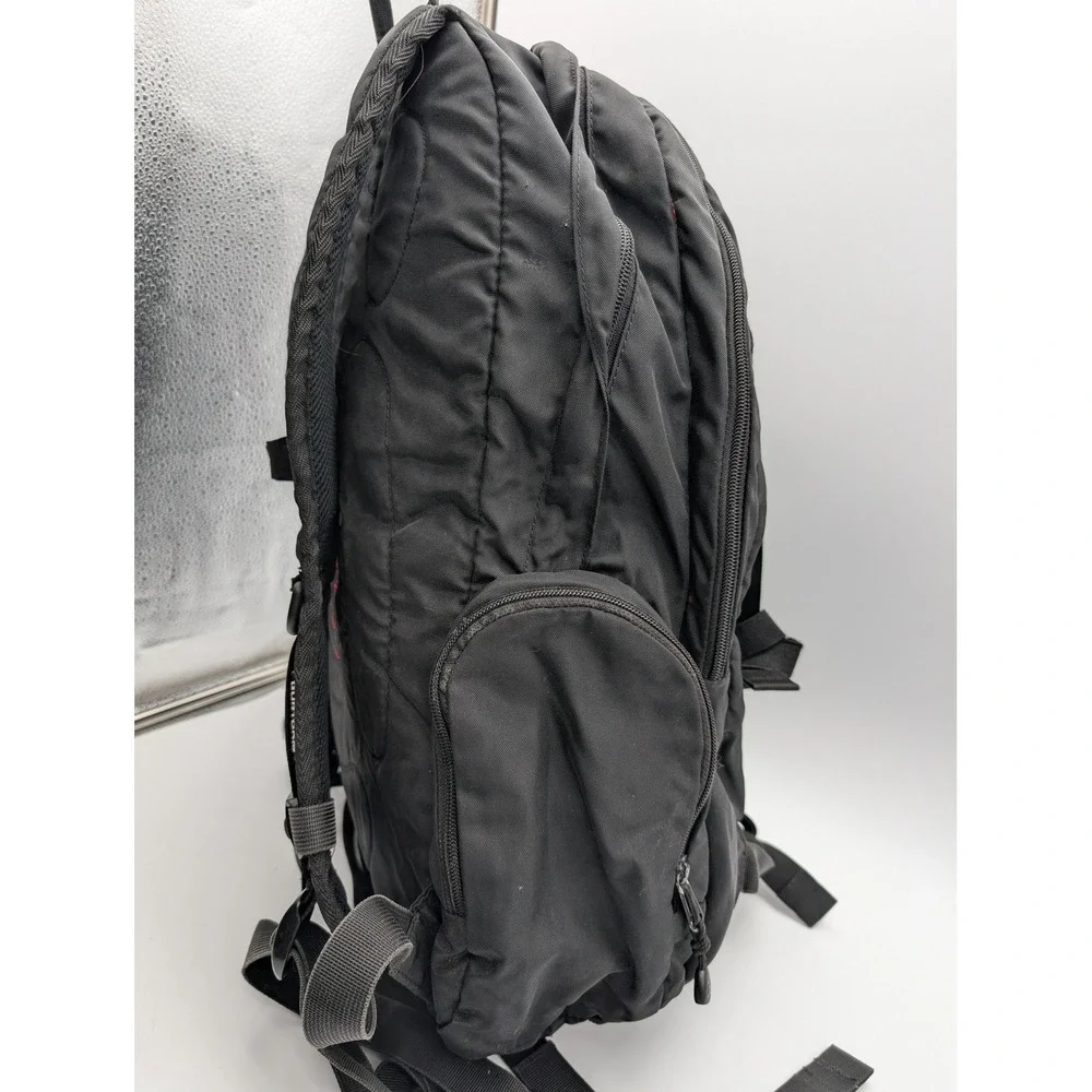 Burton Backpack Black Red Interior Multi Compartment Outdoor Daypack Bag